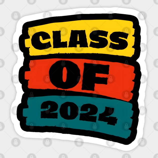 VIBRANT CLASS OF 2024 Sticker by MakerMind8.2
